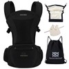Bebamour Baby Carrier with Hip Seat,All-Position Breathable Mesh Hip Seat