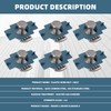 40Pcs Nylon Strut Channel Cone Nut and M8×20mm Bolt, M8