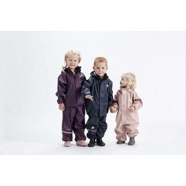 Celavi Unisex Basic Polyurethane (PU) Rain Suit, Raincoat, Misty Rose