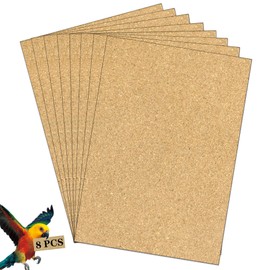 Gravel Paper for Bird Cage,Birdcage Liner Papers Cuttable Gravel Liner Sea Sand Paper Pet Animal Cages Cushion Great for Hard-Billed Birds Parrot | Clean Safe & Aids in Digestion (8 PCS - 17" x 11")