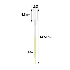 UCLEVER 100pcs Plastic Dropper Pipettes - Disposable Eye Dropper Pipettes for Accurate Liquid Transfer, Perfect for Essential Oils, Resin, Crafts, Labs (1ml)