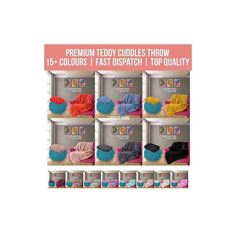 EXQUIZIT HOME Luxury Super Soft HUG & SNUG Fluffy Fur