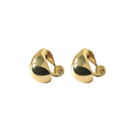 Moonstan Women's Earrings, Popular Gold and Silver, Metal Allergy-friendly, Volume, Simple, Silver, na