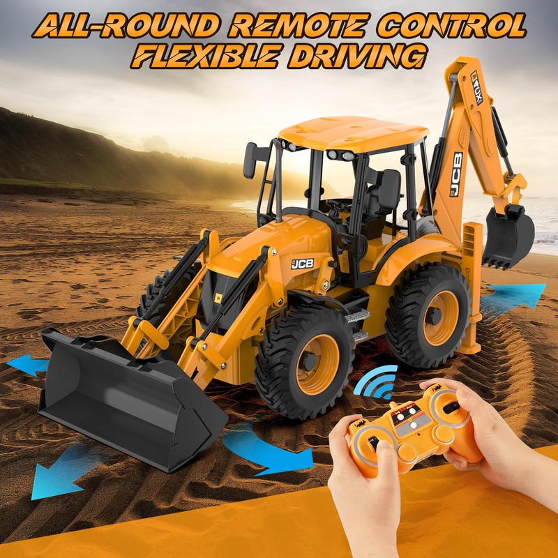 DOUBL E JCB 1:20 Scale RC Excavator & Loader –