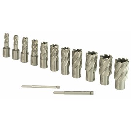 Steel Dragon Tools® 13pc. High Speed Steel HSS Annular Cutter Kit 1" Depth and 7/16 in. to 1-1/16 in.