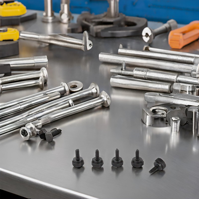 PrecisionGeek - Shoulder Thumb Screws Blackened Steel M6 x 10mm