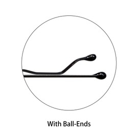 ScivoKaval Bobby Pins Bulk Black 100 Count Hair Bob Pins Bulk in a Case Box Tub