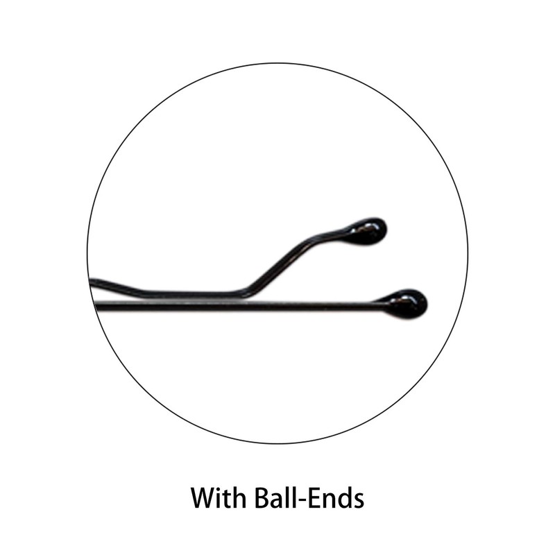 ScivoKaval Bobby Pins Bulk Black 100 Count Hair Bob Pins