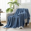 LURKA Fine Knit Throw Blanket - Super Soft Breathable Lightweight