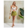 SweatyRocks Women's Sequin Mesh Mini Skirt Floral Embroidery Y2K Sparkly