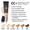 PHOERA CC+ Cream,Full Coverage Foundation，Color Correcting Cream,Anti Aging Hydrating Serum