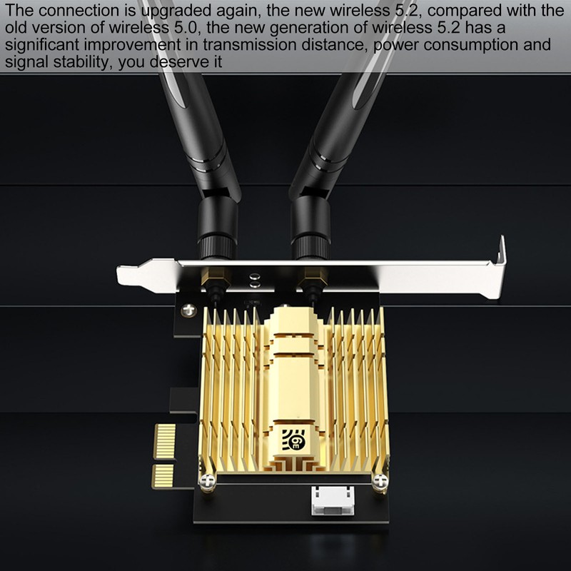 PCI E Wireless Adapter 2.4G 5.8G 6GHz AX210 Chip Long