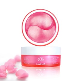 Innovative Augenpads gegen Augenringe & Falten Vegan mit Hyaluron & Kollagen Vitamin A+E Öl & Parabenfrei Kühlende Augen Gel Pads mit Sofort-Lifting Augenmaske 30 Paar