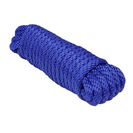 Extreme Max 3008.0052 Solid Braid MFP Utility Rope - 1/4" x 25', Blue