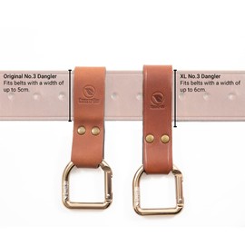 No.3 Dangler + belt loop - Cognacbruin