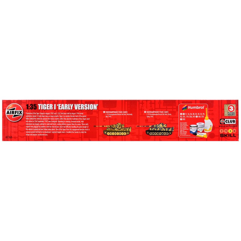 Airfix 1/35 Plastic Model Kit DCD Level 3 German Tiger