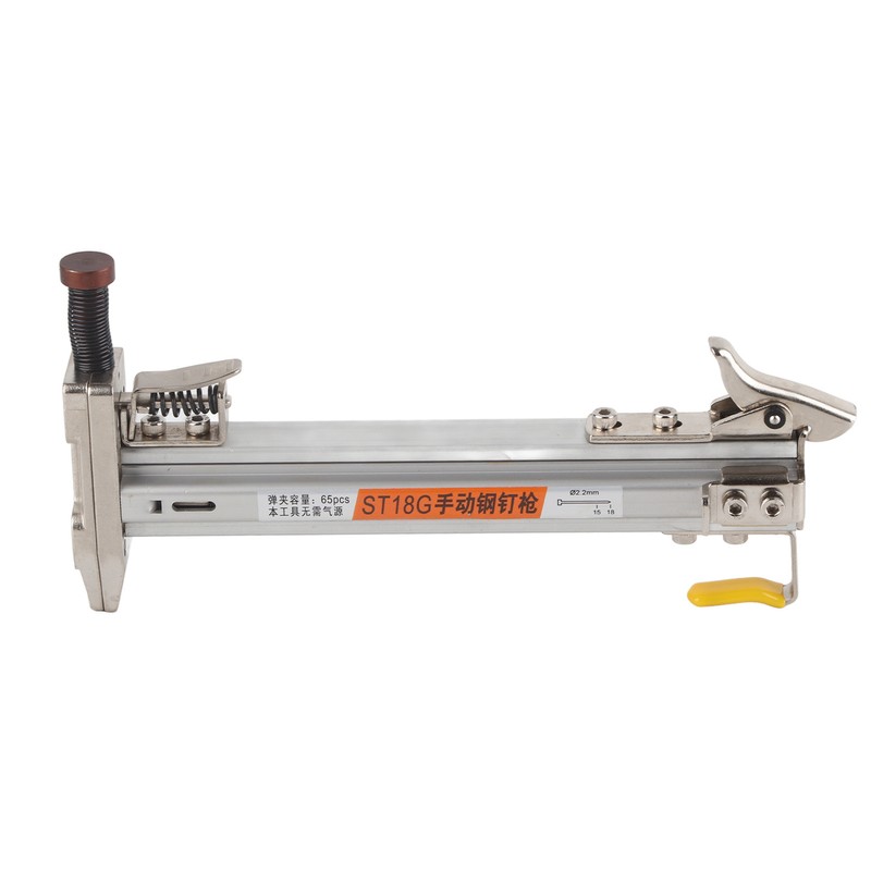 Manual Nailer Woodworking Slotted Steel Nail Gun Furniture Flooring Nailing