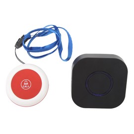 Emergency Call Bell  to  Adjustable Volume Waterproof Wireless Caregiver Pager for The Elderly Seniors
