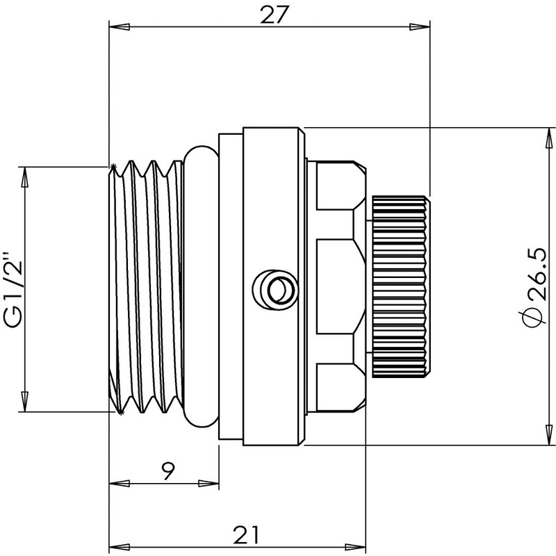 Automatic Radiator Air Escape Valve Set of 5 1/2 Inch