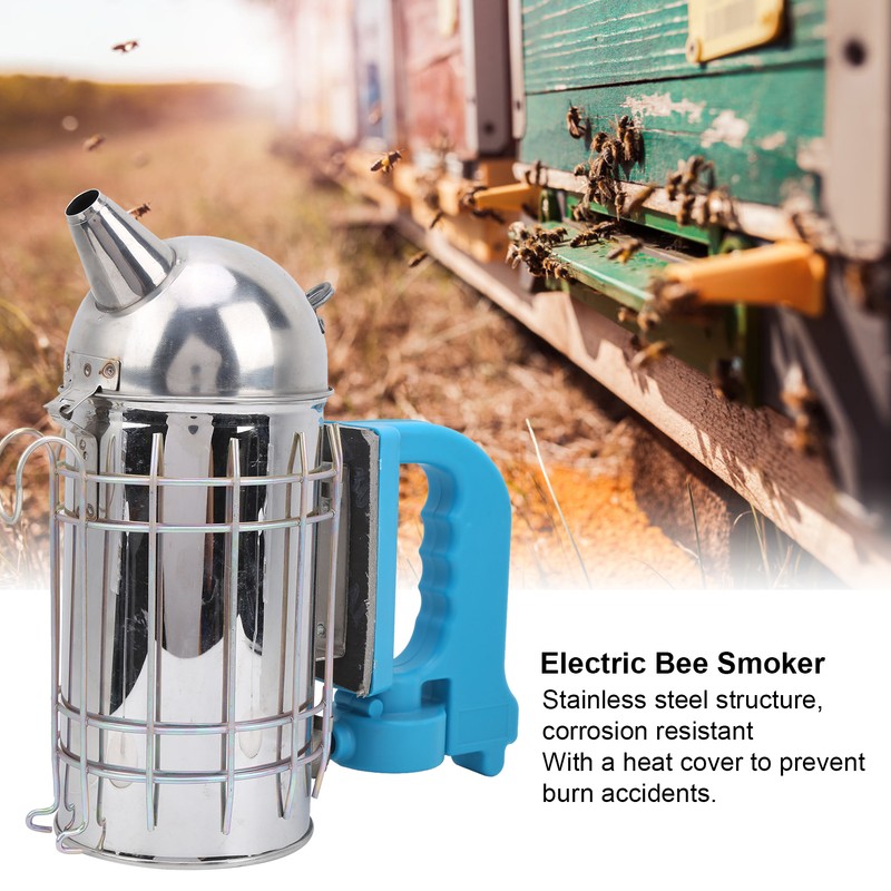 Electric Bee Smoke Transmitter Dome Stainless Steel Beekeeping Tools with