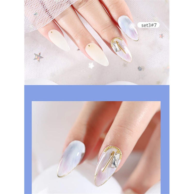 10 Stickers Laser Galaxy Starry Sky Nail Foil Nail Decor