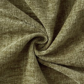 MIULEE Pack of 2 Couch Throw Pillow Covers 18x18 Inch Soft Olive Green Chenille Pillow Covers for Sofa Living Room Solid Dyed Pillow Cases