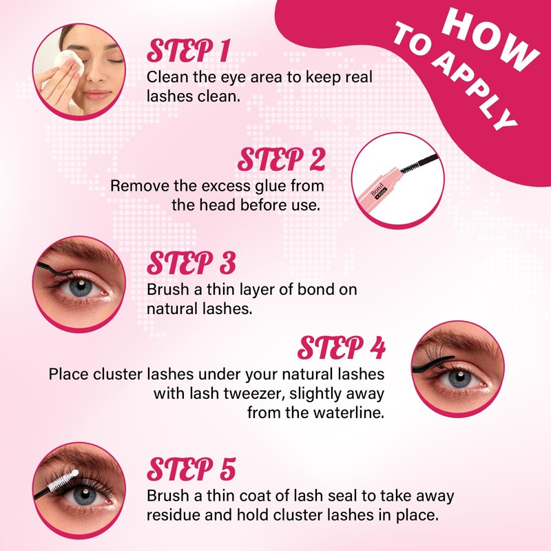 Pro DIY Eyelash Extension Kit, Individual Eyelash Kit with 200