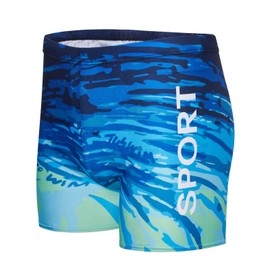 KANAV Men's Athletic Swim Jammers Quick Dry Square Leg Swimsuit for Men Drag Suits for Swimming Training Racing Mens Swim Briefs Competitive Swimwear