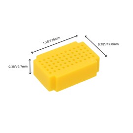 Sscon 10Pcs 55 Tie Points Mini Solderless Bread Board for Electronic Testing -Yellow
