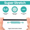 1 Metre Flat Elastic Band | 5mm Wide Black Stretchy