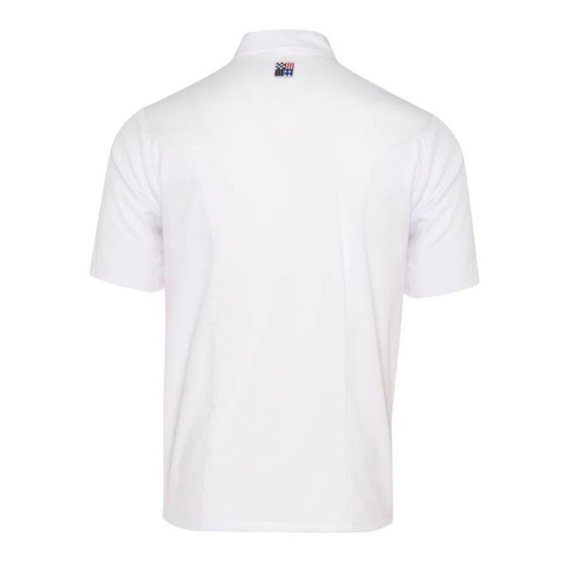 Tibard Short Sleeve Coolmax Chef Jacket (White, Extra Large (Chest