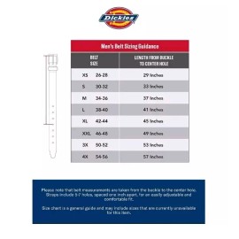 Dickies American USA Flag Plaque Buckle Casual Black Leather Belt Size M 34/36