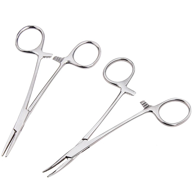 Fishing Forceps Pliers, Stainless Steel 4'' 6'' 10'' 12'' Curved