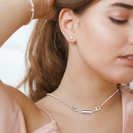 12 Pieces Necklace Extender Clasps Set Magnetic Necklace Clasps and Closures for Woman Necklace Bracelet Jewelry(Silver)