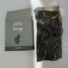 Box Fabany Fingerless Comfort Gloves New In Box - Large