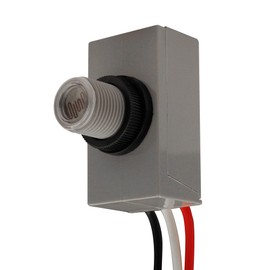Design House 588095 Internal Mount 120-Volt Outdoor Photocontrol, Commercial/Residential Use, Dusk to Dawn Sensor, Polycarbonate