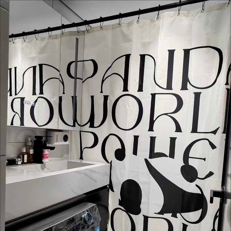 12 Pack Shower Curtain Hooks Rings,Stainless Steel Roller Balls Bath