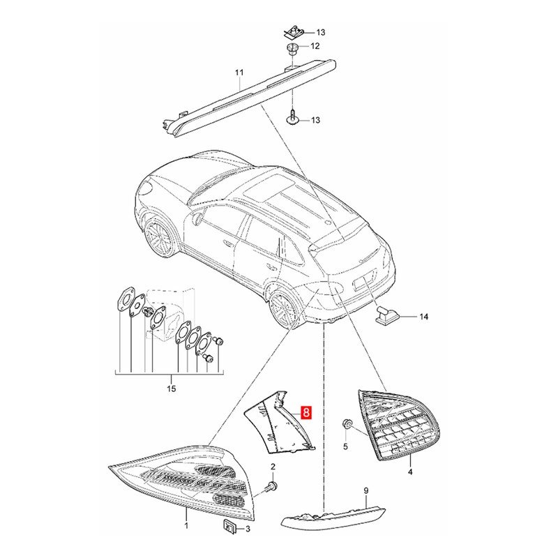 Tail Lamp Inner Cover Durable Long Lasting Waterproof Antidust Inner