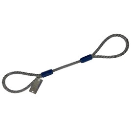 Kennedy Wire Rope & Sling Co. 5/8" x 12' Galvanized Single Leg Wire Rope Sling w/Standard Eye Each End (Various Sizes in Listing)