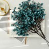 ONLY ART 6 Bundles Teal Flowers Silk Babys Breath Artificial
