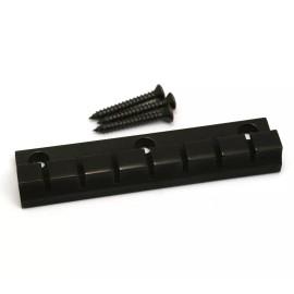 NA Black Finish Brass 7-string Anchor Type Tailpiece for Guitar ATP-7-B