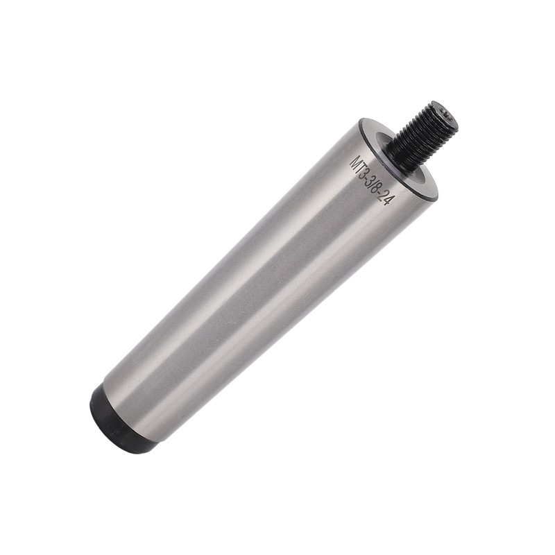 Drill Chuck Arbor MT3 Shank to 3/8in‑24 Threaded Mill Chuck