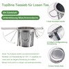 TopBine 2 pcs Tea Infuser, 304 Stainless Steel Tea Strainer