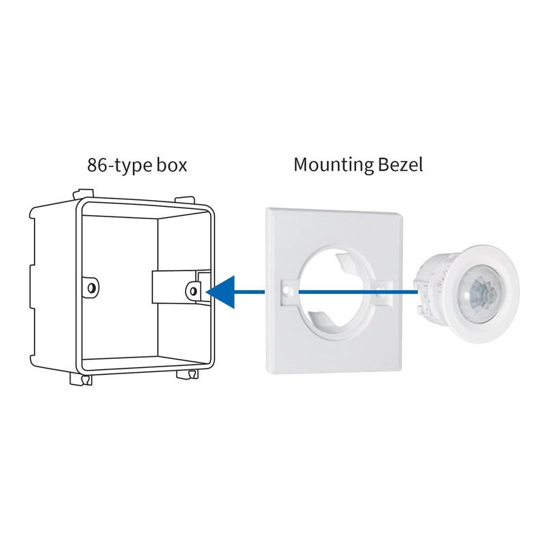 Optex AP-360B(C) Indoor Recessed Mount PIR Detector, 360 Degree, Wired