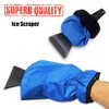 IKAAR Eiskratzer Auto Eisschaber mit warmen Handschuhen wasserdichtem Winter Kratzer