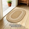 RCTJHOME 2x3 Oval Braided Entryway Rug Natural Color Farmhouse Kitchen