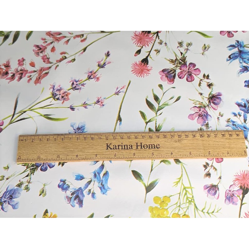 Karina Home Summer Meadow Floral Flowers Wipe Clean Tablecloth Vinyl