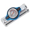 38mm/1.5in Inline Radiator Hose Filler Aluminum With Temperature Gauge for