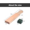 WUTA Leather Whetstone Whetstone Sharpener Polishing Wooden Base Paddle Strop