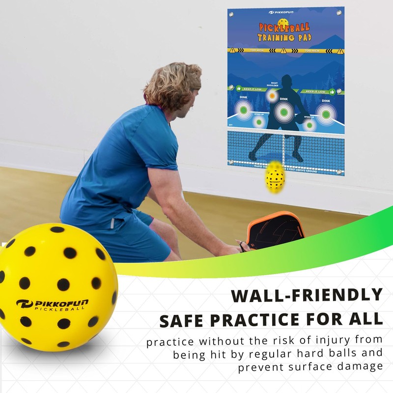 Silent Pickleball Balls - Quiet Foam Pickleballs for Indoor and